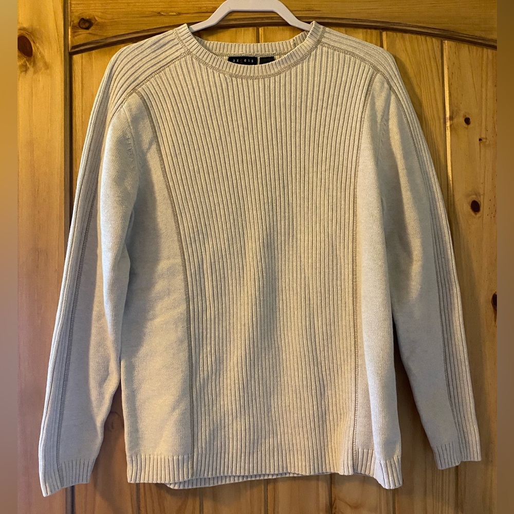 Axcess sweater, tanish color, size M